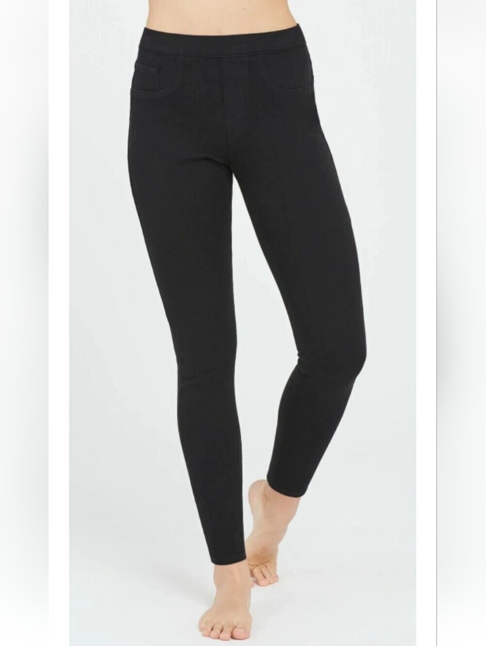 SPANX Black ankle jean-ish legging. Size Medium.